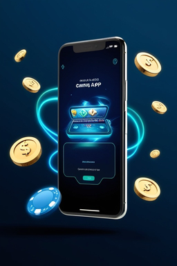 Smartphone mit Casino-App